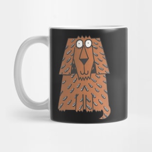 Spaniel, a retro style dog. Mug